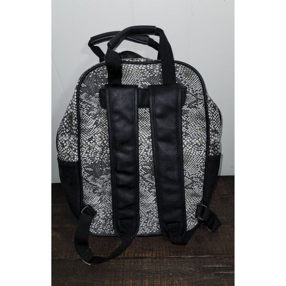 Rampage Bags Large Black And Snakeskin Rampage Backpack Poshmark